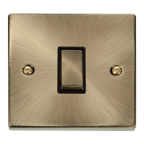 Click Scolmore Deco 1 Gang 10AX 2 Way Plate Switch - VPAB411BK 3 Click Scolmore Deco 1 Gang 10AX 2 Way Plate Switch - VPAB411BK