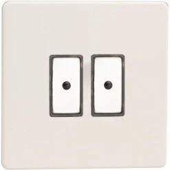 Varilight 2-Gang V-Pro Eclique2 Touch/Remote Control LED Dimmer - Premium White - JDQE102S