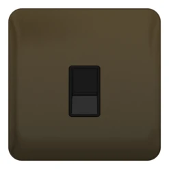 Schneider® Schneider LSD Data 1 Gang RJ45 Cat 5e Black Insert - Mocha Bronze - GGBL7071C5BMBS