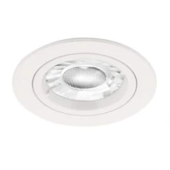 Aurora EDLM PRO 50W GU10 Fixed Lock Ring Downlight Matt White - EN-DLM356MW