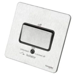 Schneider® Schneider USFP 10A 3P Isolator Switched Black Insert Stainless Steel - GU1413BSS