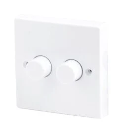 Robus 250W Dimmer Switch 2 Gang 2 Way- L2502G2W