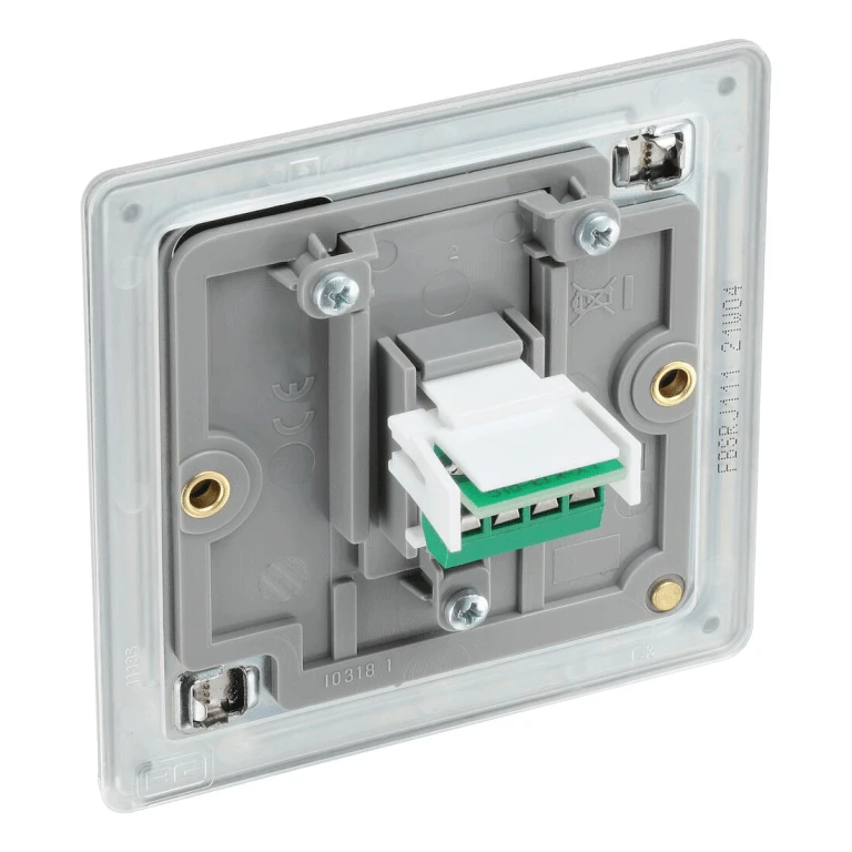 BG Nexus Flatplate Screwless Brushed Steel 1 Gang RJ11 Telephone Socket - FBSRJ111 5 BG Nexus Flatplate Screwless Brushed Steel 1 Gang RJ11 Telephone Socket - FBSRJ111 - Image 3