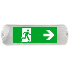 Kosnic Mulu 5W Emergency Light & Exit Sign 190lm 6500K Black - EESN0105S65-BLK