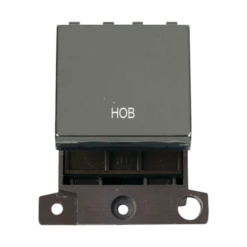 Click Scolmore MiniGrid 20A Double-Pole Ingot Hob Switch Black Nickel - MD022BN-HB