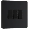 BG Evolve Matt Black Triple Light Switch 20A 16AX 2 Way - PCDMB43B -Led Lighting Shop c0e6f5a2 55f3 404c 9dce 83cd10105112 768 1024 1 VIEWPORT DESKTOP ProductImage