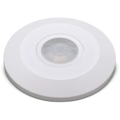 Luceco Guardian Interior Ceiling Slimline Surface Mounted Day & Night PIR Motion Sensor - White - LGIP20CSSW