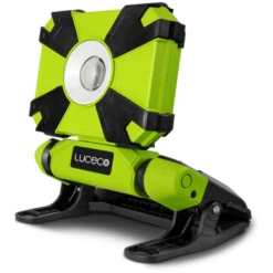Luceco Rechargeable Clamp Worklight 900Lm 9W 6000K - USB Charge - LCWR9G60