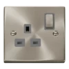 Click Scolmore Deco Ingot 1 Gang 13A 2 Pole Switched Socket - VPSC535GY