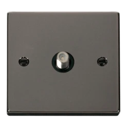 Click Scolmore Deco 1 Gang Non-Isolated Satellite Socket - VPBN156BK