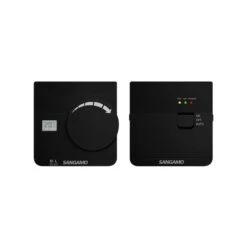 ESP Sangamo Electronic Wireless Thermostat With Digital Display Black - CHPRSTATDRFB