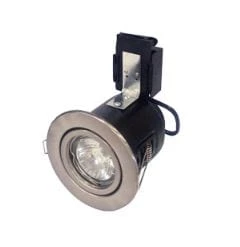 Robus Compact 50W GU10 Fire Rated Downlight IP20 Brushed Chrome - RFP208-13
