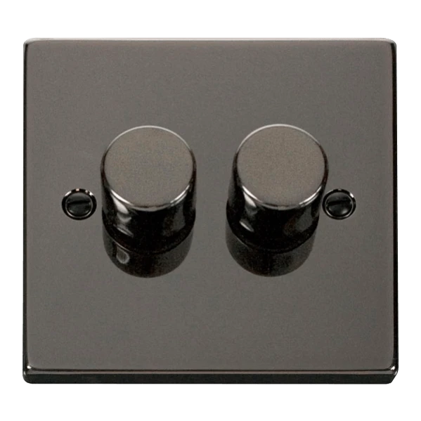 Click Scolmore Deco 2 Gang 2 Way Dimmer Swtiches - VPBN152 3 Click Scolmore Deco 2 Gang 2 Way Dimmer Swtiches - VPBN152