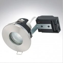 Bell Fire Rated MV/LV Showerlight - Satin Nickel - BL10651